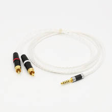 Cable de sonido de 4,4mm a 2 RCA, Cable de actualización de audio de repuesto 2024 - compra barato