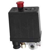 Válvula de controle do interruptor de pressão, compressor de ar resistente, 90 psi-120 psi, preto, quente