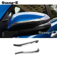 For Toyota RAV4 2014 2015 2016 Car ABS Chrome Body Back Rear View Rearview Side Mirror Strip Stick Trim Frame Lamp Eyebrow 2024 - buy cheap