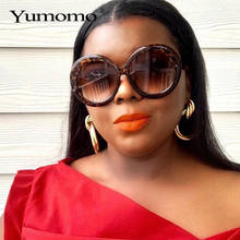 YUMOMO Vintage Big Oversized Round Sunglasses for Women Fashion Black Green Frame Eyewear Retro Sun Glasses Female Shades UV400 2024 - buy cheap