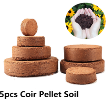 5Pcs Nursery Pot Coconut Fiber Coir Pellet Nutrient Soil Lightweight Plant Compressed Base Garden Supplies DIY Bonsai Tool 2024 - buy cheap