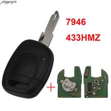 jingyuqin Car Remote Key Suit for Renault Master Clio Twingo Kangoo NE72 Blade PCF7946 Chip 433MHZ 2024 - buy cheap