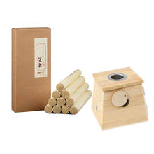 Caixa de madeira para fumigação, instrumento para densidade de folhas, moxa em geral, uso doméstico, físico 2024 - compre barato