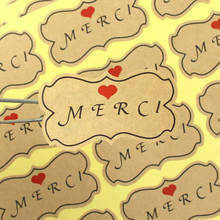 10sheets Merci Hand Made Sticker For DIY Baking Cake Candy Package Tag Thank You Stickers Seal Lable Sticker Decoration 2024 - buy cheap