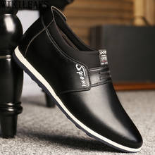 Leather Casual Shoes Men Fashion Height Increasing Slip on Shoes Man Designer Black Elevator Shoes for Men 2022 Zapatos Hombre 2024 - buy cheap