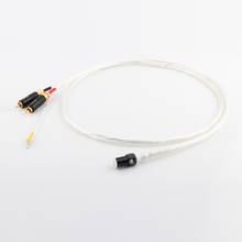 Piece Tonearm Cable 5 Pin DIN to RCA Phono Cable, wire with 5N OFC silver plate conductor 2024 - buy cheap