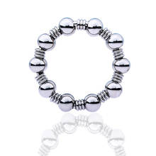 Metal Cock Ring Penis Lock Glans Ring Beads Adult Sex Toys For Men Dick Penis Rings Cbt BDSM Chastity Erotic Cockring 2024 - buy cheap