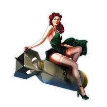 Dasasaru Pin Up Girl Vintage Racing Tools, calcomanía de vinilo, pegatinas Retro para coche, accesorios impermeables para coche, chica Sexy, 13cm * 11cm 2024 - compra barato