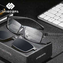 UV400 Magnet Clip on Sunglasses Men Polarized Prescription Sun Glasses For Men Custom Myopia Optical Magnet Clip Glasses Male 2024 - buy cheap