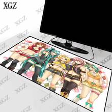 XGZ Anime Sexy Girls Large Gaming Waterproof Mouse Pad Lock Edge  Mat for Laptop Computer Desk  Keyboard  pad 2024 - buy cheap
