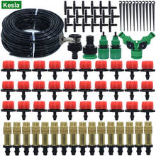 KESLA 5 м 10 м 15 м 20 м 25 м 30 м система капельного орошения Набор для полива w/1/4 ''ПВХ садовый шланг запотевание спринклер капельница тройник адаптер 2024 - купить недорого