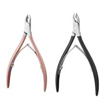 2 Pcs Nail Cuticle Pusher Tweezer Cutter Nipper Clipper Dead Skin Remover Manicure Art Grooming Tool Beauty Nail Pliers , Black 2024 - buy cheap