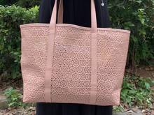 Hollow Beach Bag Tote Bag Large Capacity Shoulder Bag Mummy Bag PU Handbag Female Bag Sweet Girl Shopping Bags 2024 - buy cheap