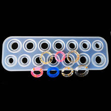 1PCS Translucent Ring Silicone Mold DIY Jewelry Making Tool Moulds UV Epoxy Resin Decorative Craft 2024 - buy cheap