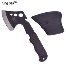 King Sea Camping Scorpion Axe Black Fixed Blade Rope Handle Nylon Sheath Hatchet Outdoor Survival Tool Hunting Tomahawk Hatchet 2024 - buy cheap