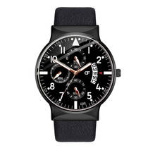 relogio masculino Fashion Watch Men Military Quartz Watch Mens Watches Top Brand Luxury Leather Sports Wristwatch Date Clock 2024 - buy cheap