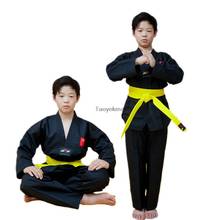 Conjunto de roupas para adultos tae kwon do, uniforme de manga longa taekwondo para homens e mulheres traje do dobok wu shu 110-180cm 2024 - compre barato