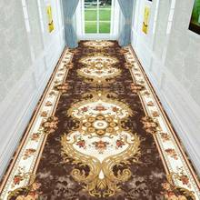 European Long Corridor Carpet Entrance Doormat Bedroom Kitchen Hallway Rugs Aisle Pastoral Carpet for Living Room 2024 - buy cheap