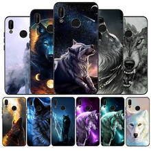 The Wolf black Silicone soft Phone Case for huawei P40 P30 P20 P10 Pro P9 Lite Psmart 2019 Y6 Y9 cover 2024 - buy cheap