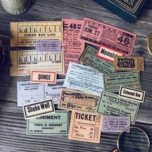 19Pcs/Pack Vintage Bus Ticket Label Tag Sticker DIY Craft Scrapbooking Album Junk Journal Planner Decorative Stickers 2024 - buy cheap