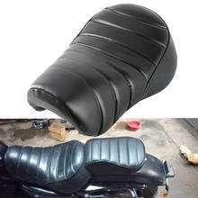 Front Passenger Pad Seat Cushion Pillion Black for Harley Sportster Iron 883 XL883N 2016 2017 2018 2019 2020 2021 Leather 2024 - buy cheap