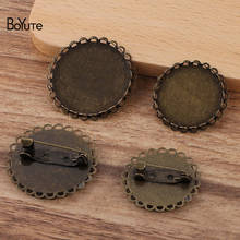BoYuTe (20 Pieces/Lot) Fit 25MM 30MM Cabochon Blank Brooch Base Factory Supply Handmade Diy Brooch Pins Jewelry Accessories 2024 - buy cheap