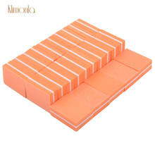 New 50Pcs/lot Orange 100/180 Grit Mini Nail Files Sandpaper Buffers Square Block Sponge Emery Board Nail Polishing Art Tools 2024 - buy cheap