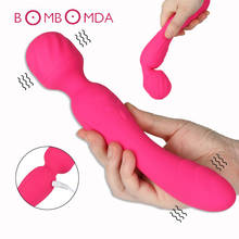 Rotate Head Magic Wand G-spot Stimulator Vagina Tight Orgasm Double Head Vibrator Sex Shop Heating Dildo AV Vibrator For Women 2024 - buy cheap