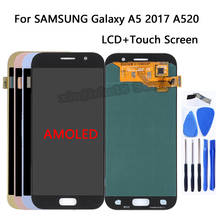 AMOLED For SAMSUNG Galaxy A5 2017 A520 LCD Display Touch Screen digitizer Assembly For Samsung A520 A5 2017 LCD Phone Repair kit 2024 - buy cheap