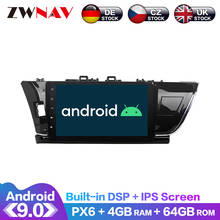 Android 9 IPS Screen PX6 DSP For Toyota Corolla 2012 2013 2014 - 2016 No Car DVD Player GPS Multimedia Player Radio Audio Stereo 2024 - buy cheap