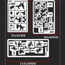 Stainless Steel Spray Stencil Colored Spray Camouflage Cover Spray Plate DIY Model Upgrade Tool 2024 - buy cheap