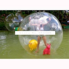Bola de agua de entretenimiento divertido de 1M de diámetro, pelota de juguete inflable para caminar en agua, para 1-2 niños 2024 - compra barato