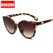 RBROVO 2021 винтажные классические солнцезащитные очки Женские пластиковые солнцезащитные очки в большой оправе классические ретро уличные очки солнцезащитные очки Gafas UV400 2024 - купить недорого