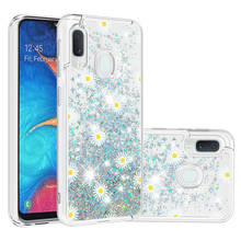 Para samsung galaxy jean2 a20e a10e bling fluxo líquido areia movediça bonito silicone capa jean 2 SM-A202K SM-A202F/ds cabido caso do telefone 2024 - compre barato