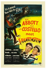 ABBOTT AND COSTELLO MEET FRANKENSTEIN-póster de seda para decoración de la pared del hogar, 24x36 pulgadas 2024 - compra barato