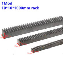 5pcs Spur rack Straight teeth rack 1 module 1M 10*10*1000mm  gear rack Square rack 45 steel rack cnc rack metal gear rack 2024 - buy cheap
