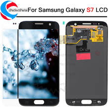 ЖК-дисплей AMOLED 5,1 дюйма для Samsung Galaxy S7, цифровой преобразователь сенсорного экрана в сборе для Samsung S7, G930F, G930T, G930A, G930P, G930W8 2024 - купить недорого