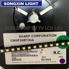 100pcs/lot For SHARP LED TV Application LCD Backlight for TV LED Backlight 1W-3W 9V 3535 3537 Cool white CHIP-3 2024 - buy cheap