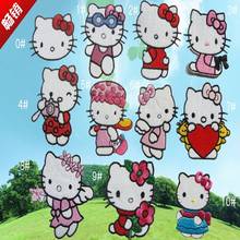 100pcs/lot Cute Kitty Cat Embroidery Patches Animal Clothing Decoration Underwear Accessories Diy Iron Heat Transfer Applique 2024 - buy cheap