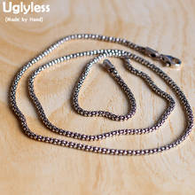 Uglyless-Cadena de plata elástica para hombre y mujer, colgante creativo de Plata de Ley 925 SIN Cadena, accesorio de joyería tailandesa C137 2024 - compra barato