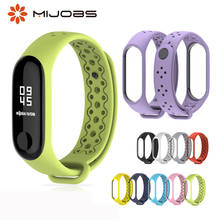 Mijobs-Correa de silicona para Xiaomi Mi Band 3, accesorio deportivo para pulsera inteligente Mi Band 4, con NFC 2024 - compra barato