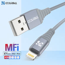 USB-кабель Coolreall MFi с разъемом Lightning для быстрой зарядки iPhone Apple, кабель для зарядки и передачи данных для телефона 12 11 X XS Max XR 8 7 6S 6 Plus 2024 - купить недорого