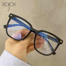 XojoX-Montura de gafas para hombre y mujer, lentes ópticas transparentes, de diseño de marca Vintage, a la moda, para videojuegos 2024 - compra barato