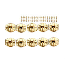 10Pcs Hasps Captura Bloqueio Travas Travas Caixa De Jóias de Ouro para a Jóia Box Peito Mala Cadeado Bolsa Fivela Clipe Fecho 27*29mm 2024 - compre barato