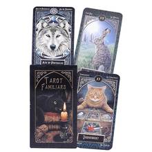 Tarot Familiars Cards Stylish Animal Magic Divination Card Full English Board Game Playing Poker With PDF Guidebook Tarot Card 2024 - buy cheap