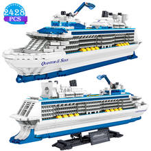 Technical Ideas Design Static Building Blocks Luxury Large Cruise Ship Series Diy Assembly Model Toys Children Birthday Gifts 2024 - buy cheap