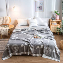 Summer Breathe Freely Blanket 100% Cotton Quilt Bohemia Style Duvet 200*230cm AB side Bedspread 5 layer Gauze Jacquard Bed cover 2024 - buy cheap