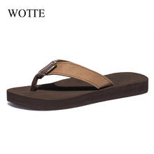 WOTTE-chanclas antideslizantes para hombre, sandalias de playa masculinas informales, calzado de casa, zapatilla suave 2024 - compra barato