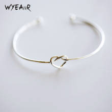 WYEAIIR-brazaletes ajustables de Plata de Ley 925 para mujer, regalos para el Día de San Valentín, románticos, corazones dulces, simples y lindos 2024 - compra barato