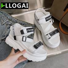 Wedges Woman Sandals Fashion Platform Sandals Women Wedge High Heels Shoes Women Buckle Leather Canvas Summer Zapatos Mujer 2021 2024 - buy cheap